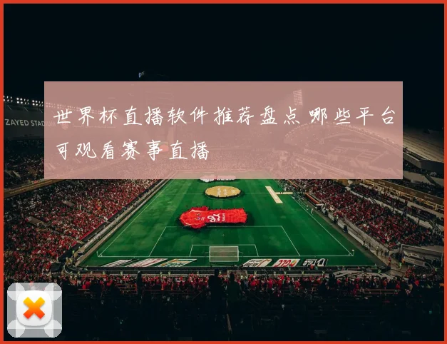 世界杯直播软件推荐盘点 哪些平台可观看赛事直播